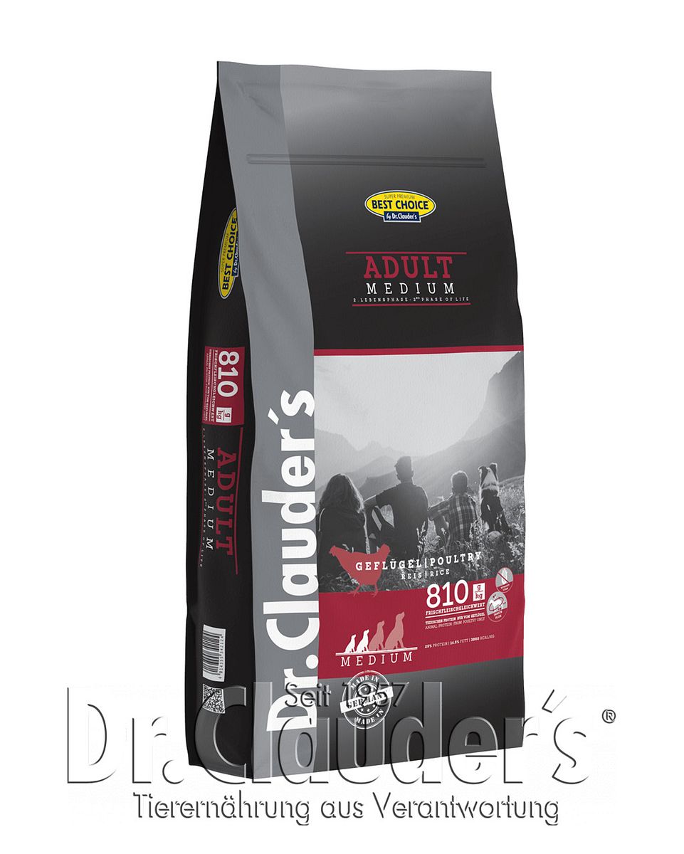 Dr Clauder´s Best Adult Medium Breed Hundetrockenfutter 12,5 Kilogramm Hundefutter - Trockenfutter Produktbild
