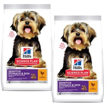 Hill's Science Sensitive & Skin für kleine Hunde 2x6 kg Hundefutter - Trockenfutter online kaufen Hill's Science Sensitive & Skin für kleine Hunde 2x6 kg Hundefutter - Trockenfutter online kaufen