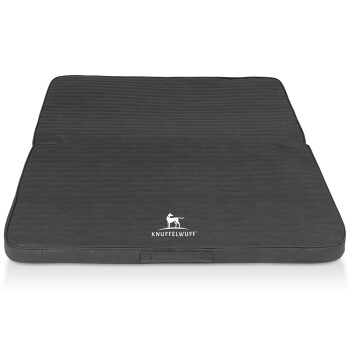 Knuffelwuff Faltbare Reisematte Orthopädisch Roanoke aus Laser gestepptem Kunstleder schwarz XL Hundebetten, Hundesofas, Hundekissen, Hundematten online kaufen