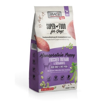 MAC's Dog Mono Trockenfutter Hund Welpe Truthahn 12 kg Hundefutter - Trockenfutter online kaufen MAC's Dog Mono Trockenfutter Hund Welpe Truthahn 12 kg Hundefutter - Trockenfutter online kaufen