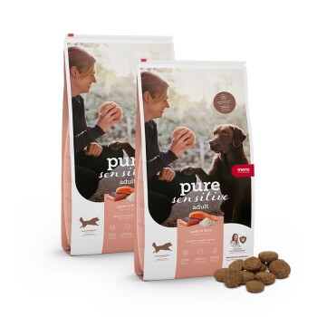 mera pure sensitive Adult Lachs & Reis 2x12,5 kg Hundefutter - Trockenfutter online kaufen
