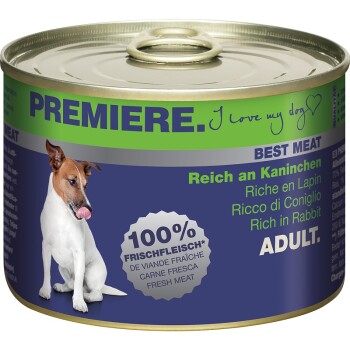 PREMIERE Best Meat Adult Kaninchen 6x185 g 🥫 Hunde-Futter & Hunde-Snacks online kaufen PREMIERE Best Meat Adult Kaninchen 6x185 g 🥫 Hunde-Futter & Hunde-Snacks online kaufen