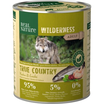 REAL NATURE WILDERNESS Adult True Country Huhn & Lachs 6x800 g 🥫 Hunde-Futter & Hunde-Snacks online kaufen