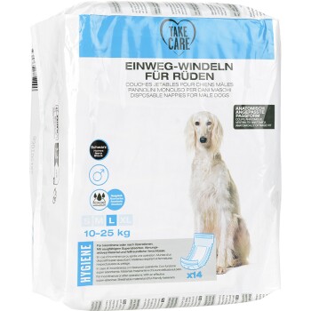 TAKE CARE Einweg Rüdenwindeln 14 Stück L sonstige Hundeartikel online kaufen
