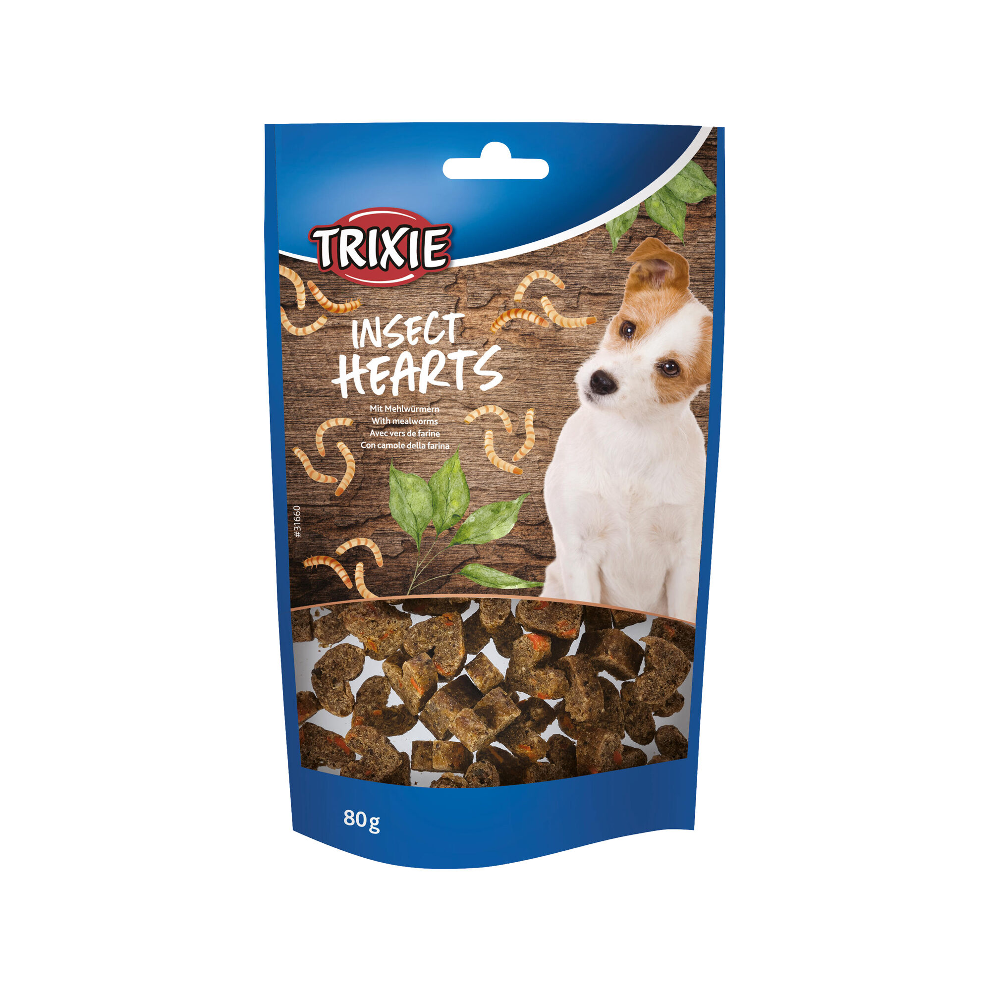 Trixie Insect Hearts mit Mehlwürmern - 80 g Hundesnacks / Leckerlies online kaufen