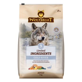 WOLFSBLUT Limited Ingredients Trockenfutter Hund, Adult, Cold River 9 kg Hundefutter - Trockenfutter online kaufen