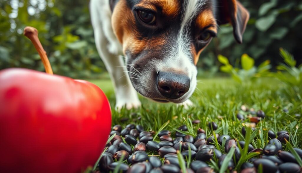 Apfelkerne Gefahr für Hunde