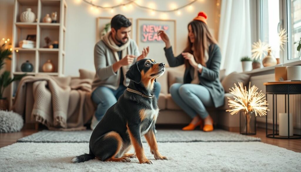 Hundetraining für Silvester Vorbereitung