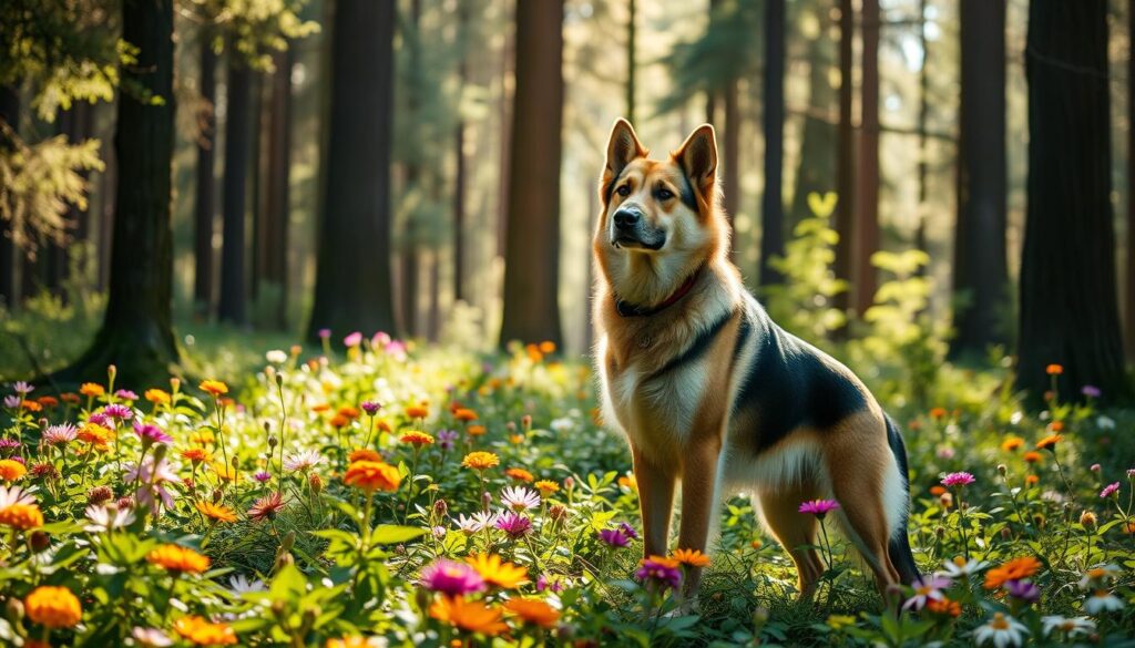 Naturinspirierte Hundenamen für Rüden