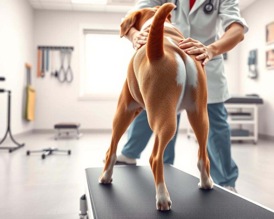 Behandlung Hinterlaufschwäche Hundephy