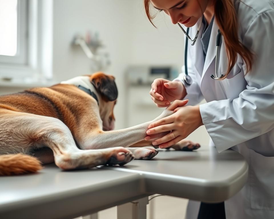 Behandlung Pfotenverstauchung bei Hunden
