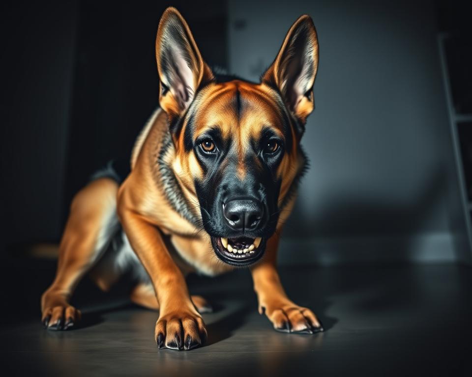 Defensives Hundeverhalten bei Stress