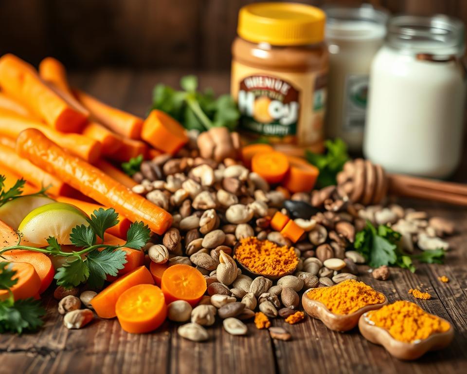 Gesunde Zutaten für Hundeleckmatte