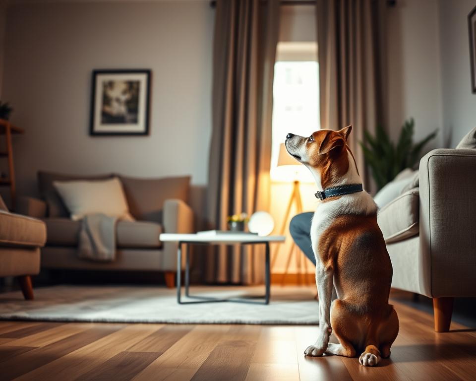 Hund an Alleinsein gewöhnen Training