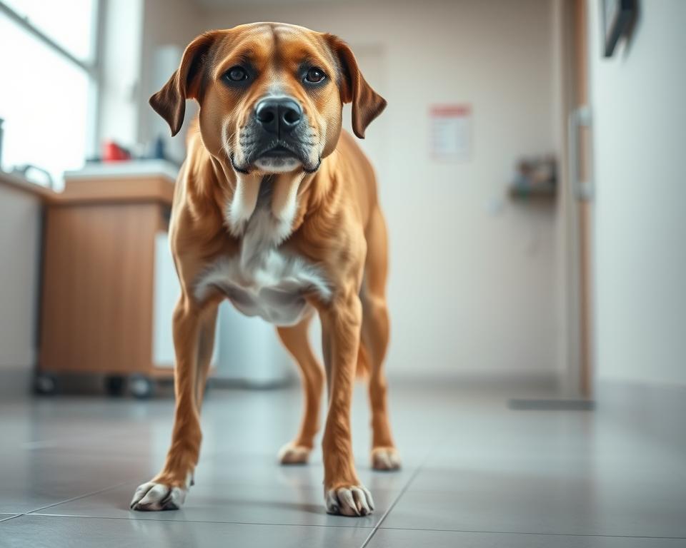 Hund mit Hinterlaufschwäche Symptome