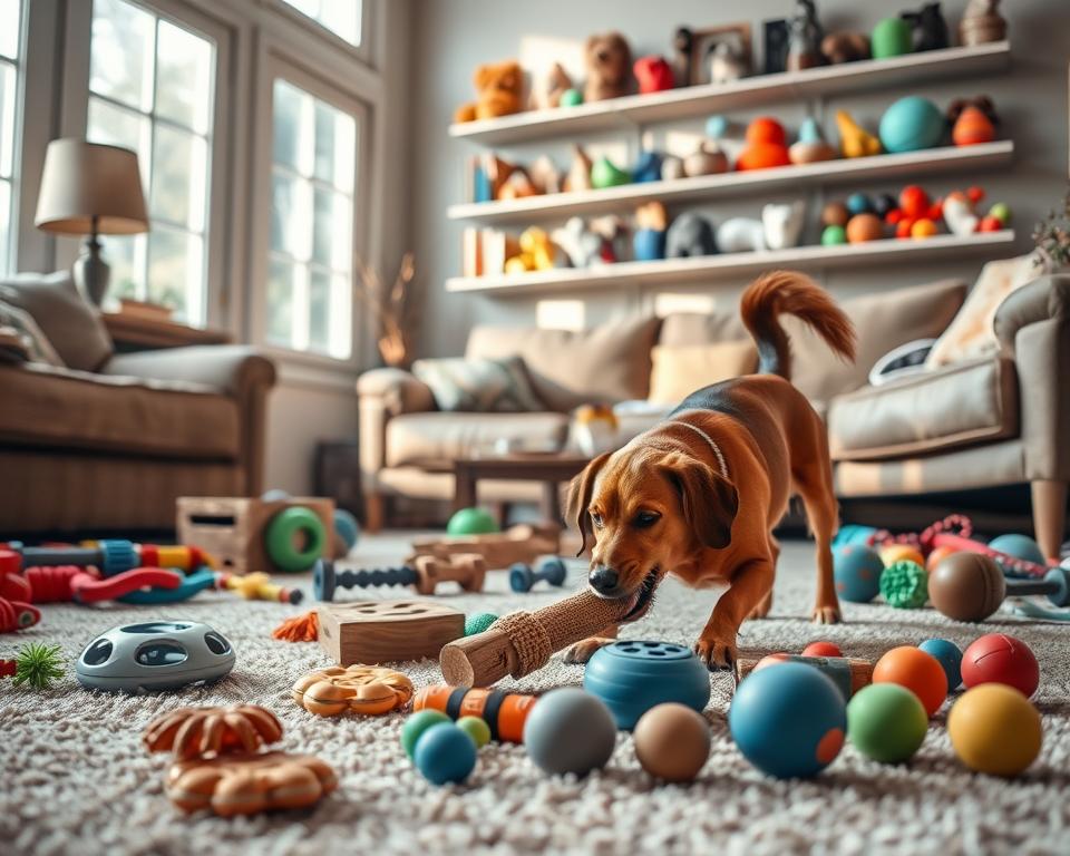 Hundebeschäftigung alleine Spielzeug