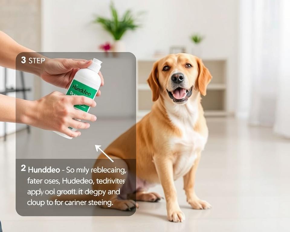 Hundedeo Anwendung Schritt für Schritt