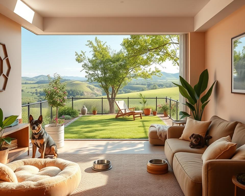 Hundefreundliche Umgebung Farbgestaltung