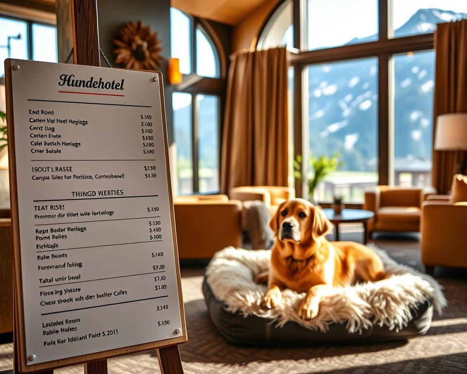 Hundehotel Preisübersicht