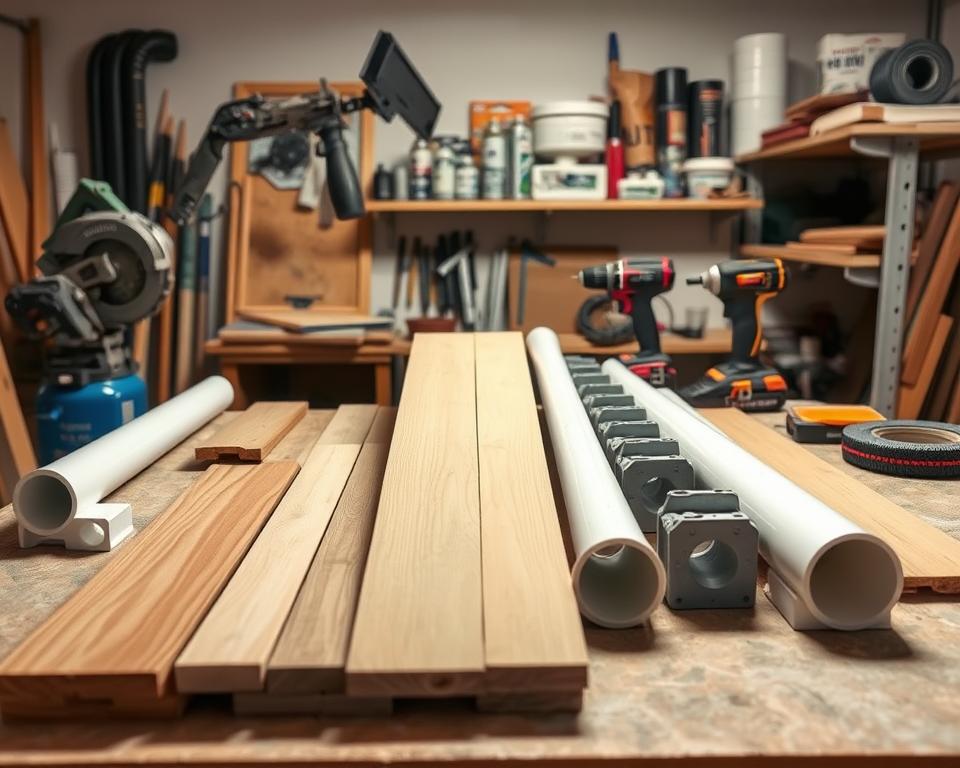 Materialien für Hunderampe Materialien für Hunderampe