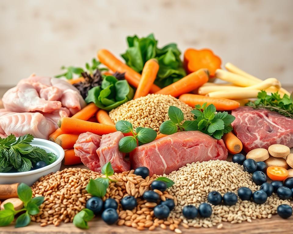 Natürliche Hundefutter Zutaten