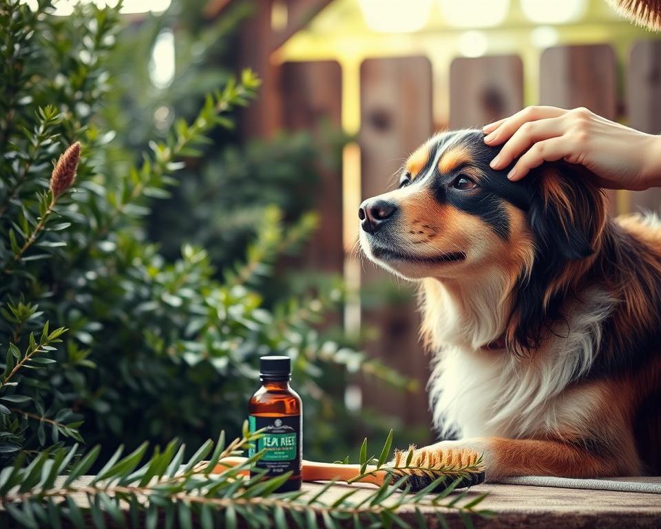 Natürliche Hundepflege mit Teebaumöl