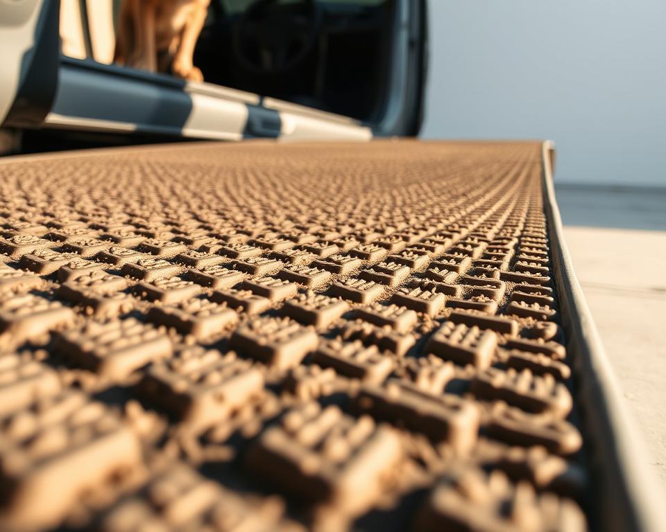 Rutschfeste Hunderampe Oberfläche Rutschfeste Hunderampe Oberfläche