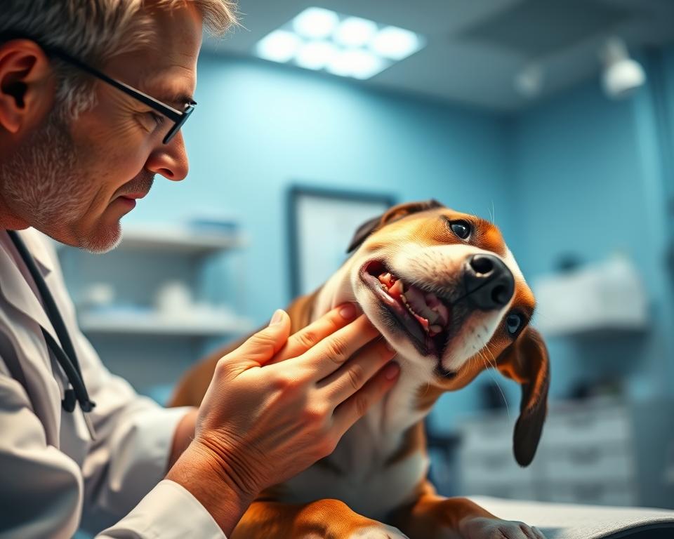 Tierärztliche Untersuchung Kehlkopfentzündung