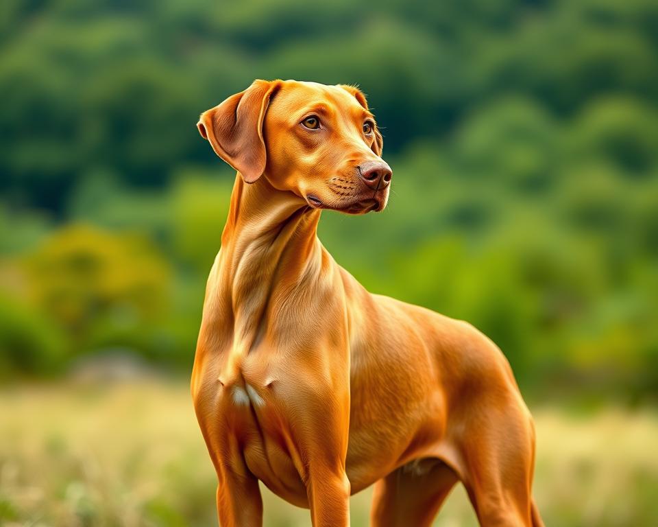 Ungarischer Vizsla Körperbau und Fellfarbe