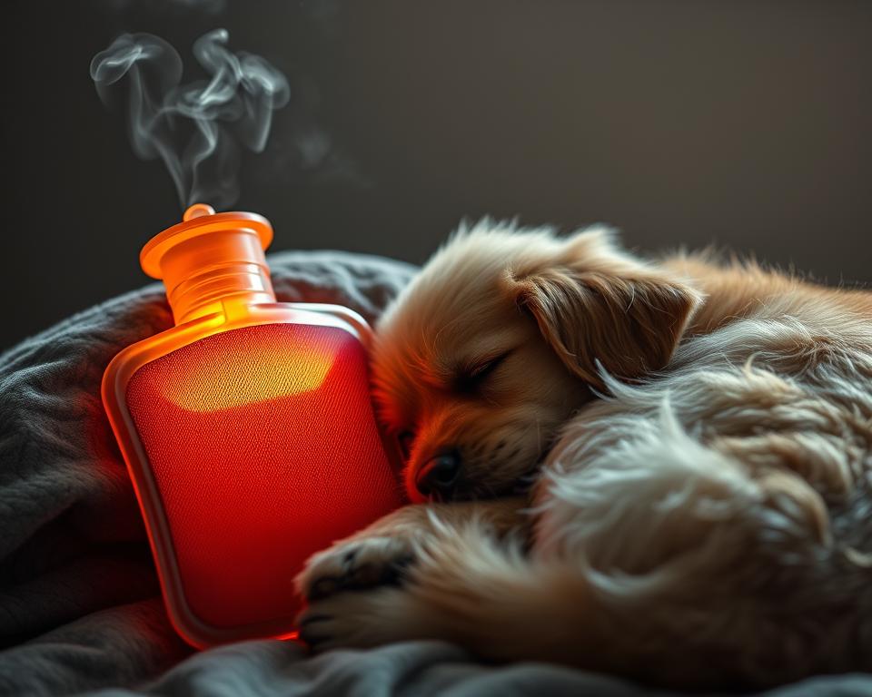 Wärmflasche für Hundebronchitis
