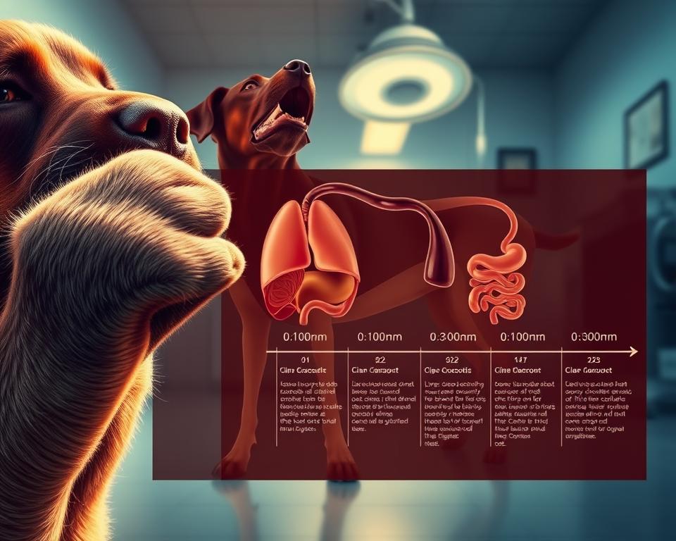 Zeitverlauf Schokoladenvergiftung Hund