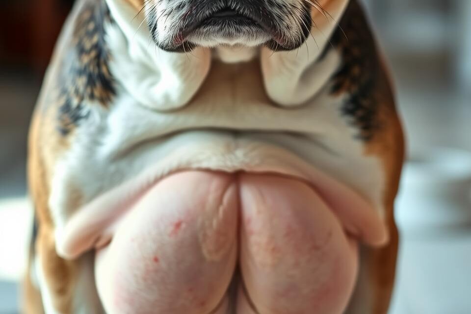 aufgeblähter bauch bei hunden