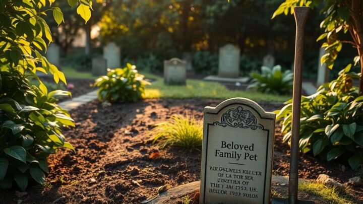 hund im garten begraben