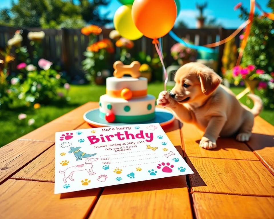 Hundegeburtstag Einladungen Timing Hundegeburtstag Einladungen Timing