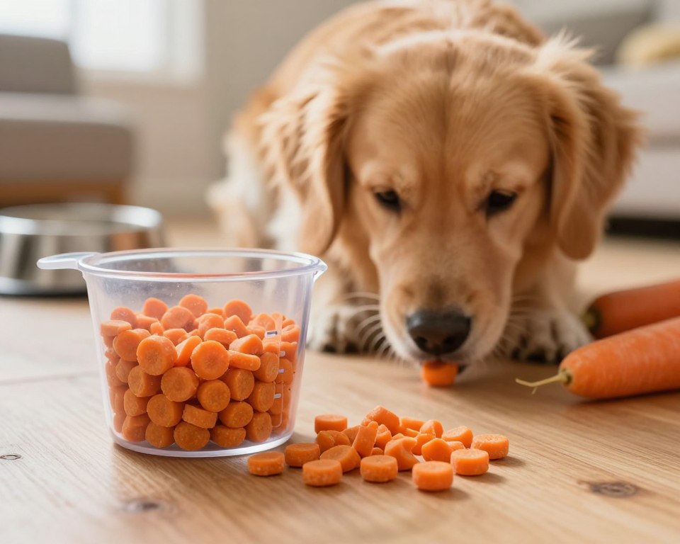 Richtige Dosierung von Möhrenpellets