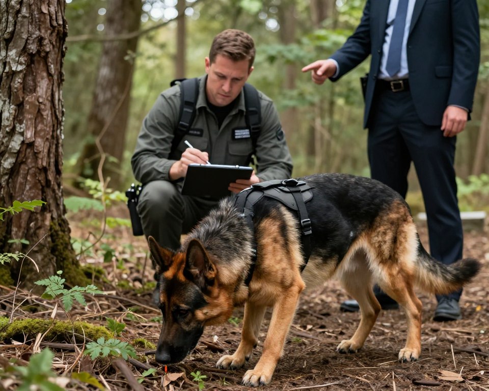 Leichenspürhund Einsatz